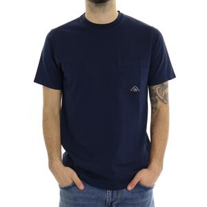T-SHIRT POCKET BLU